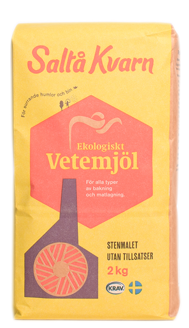 Saltå Kvarn Hvedemel 2 kg. Økologisk